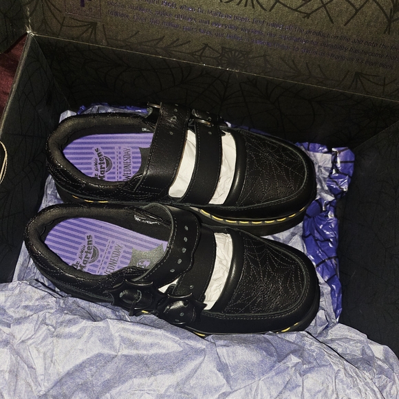 Dr. Martens Platform Shoes - Black and Purple - Picture 3 of 6